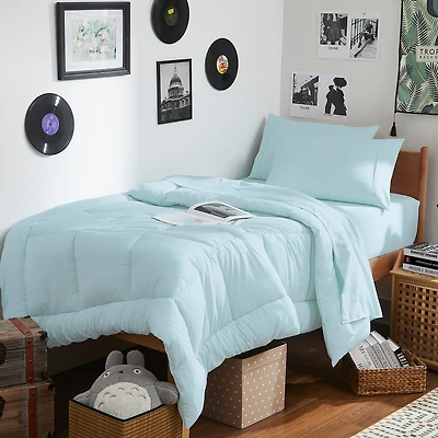 7PC Campus Ready Dorm Twin XL Complete Bedding Set with sheets