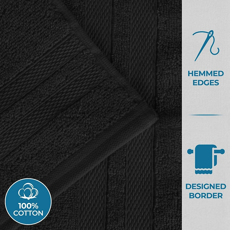 SUPERIOR® Ultra Collection | 100% Cotton 3-pc. Quick Dry Solid Bath Towel Set