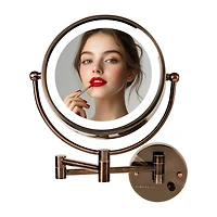 Ovente Wall Mounted 7X Magnification Makeup Mirror