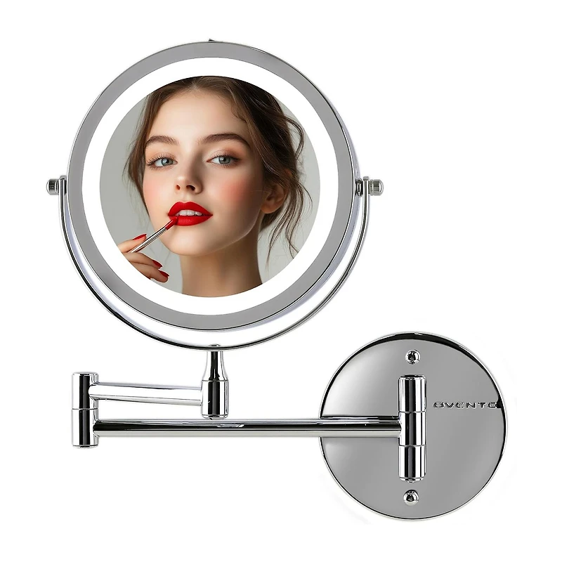 Ovente Wall Mounted 10X Magnification Makeup Mirror