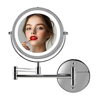 Ovente Wall Mounted 10X Magnification Makeup Mirror