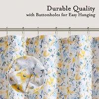 Laura Ashley Nora Floral Print Cotton Shower Curtain