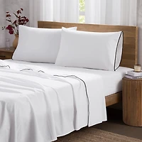 Brooklyn Loom Merrowed Edge Cotton Deep Pocket Sheet Set