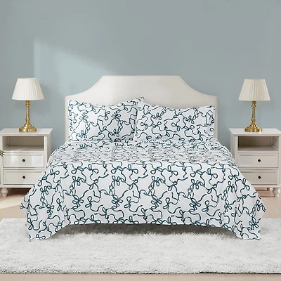 Truly Soft Printed Bow Sheet Set