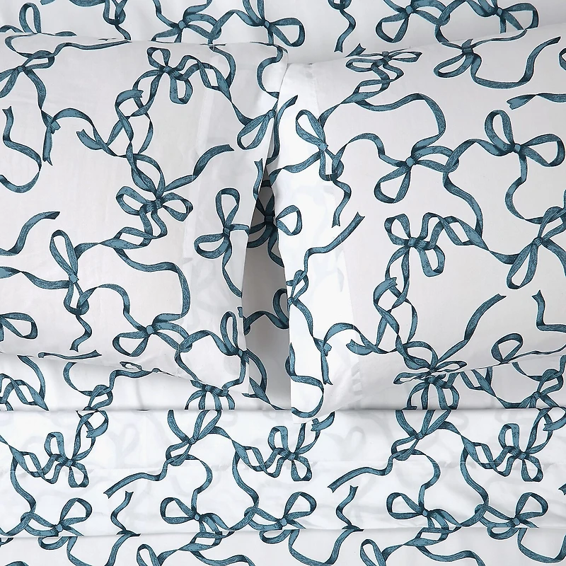 Truly Soft Printed Bow Sheet Set