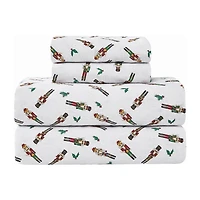 Truly Soft Nutcrackers Flannel Sheet Set