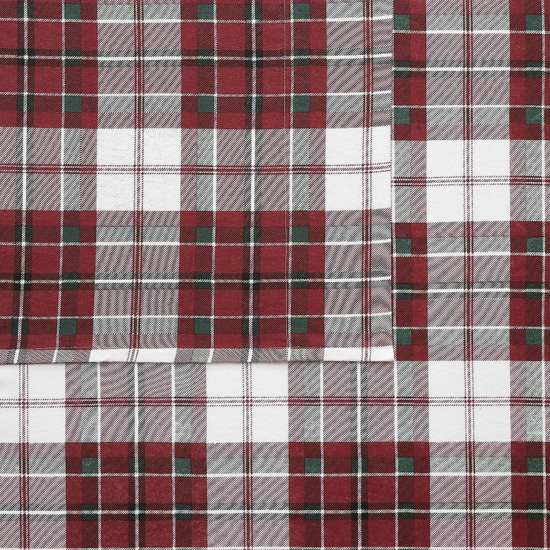 Truly Soft Holiday Plaid Flannel Sheet Set