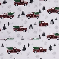 Truly Soft Holiday Truck Flannel Sheet Set