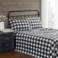 Truly Soft Buffalo Check Flannel Sheet Set