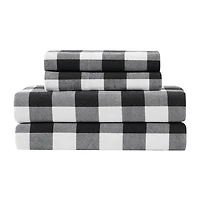 Truly Soft Buffalo Check Flannel Sheet Set