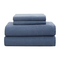London Fog Solid Flannel Sheet Set