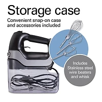 Hamilton Beach® Professional 5-Speed Hand Mixer with Snap On Case