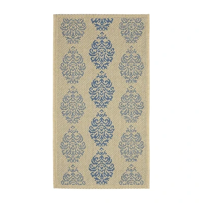 Safavieh Courtyard Collection Ray Floral Indoor/Outdoor Area Rug