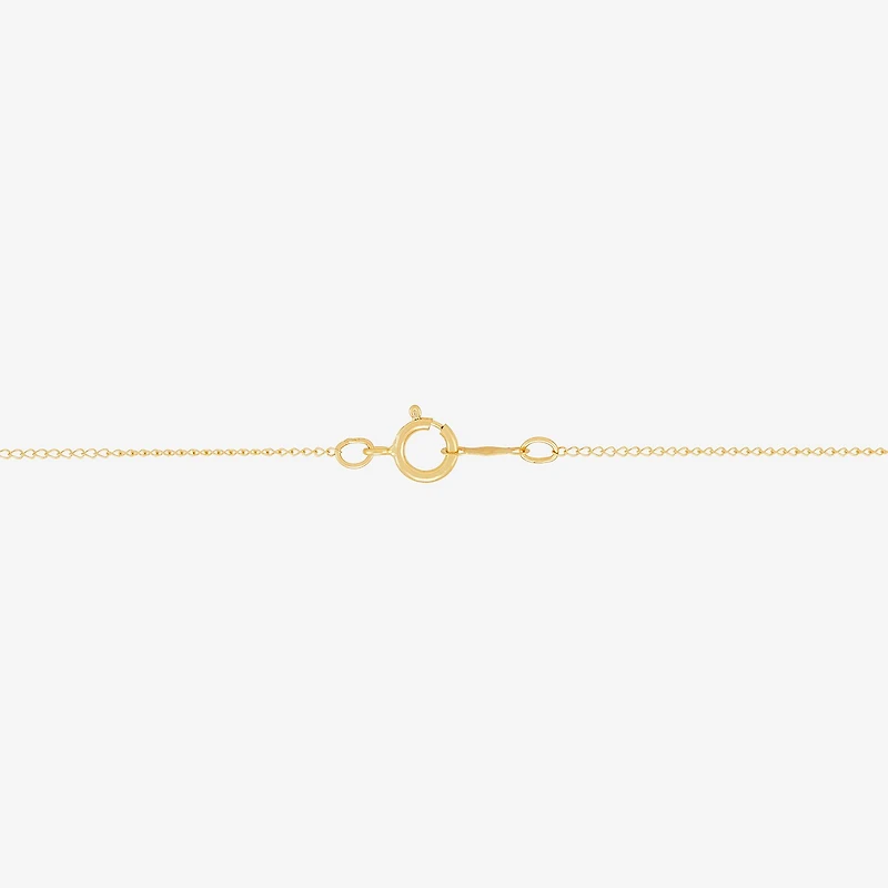 Miraculous Medal Girls 14K Gold Oval 13 Inch Pendant Necklace