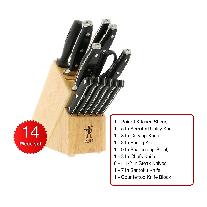 Henckels International Forged Premio 14-pc. Knife Block Set
