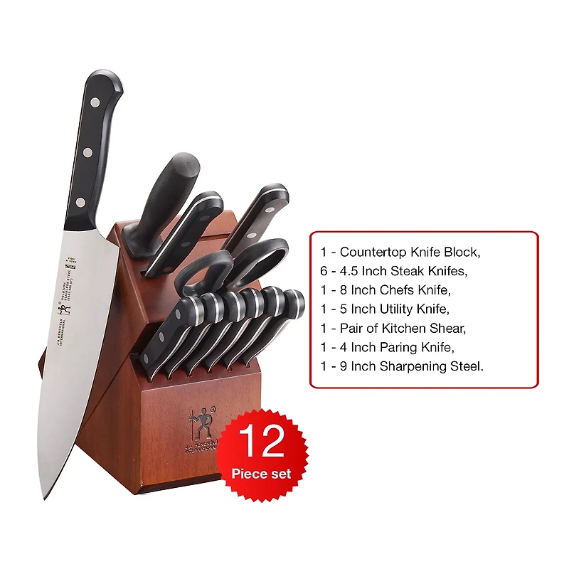 Henckels International Solution 12-pc. Knife Block Set