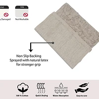 Home Weavers Inc Bellflower Quick Dry 21X34 Inch Bath Rug
