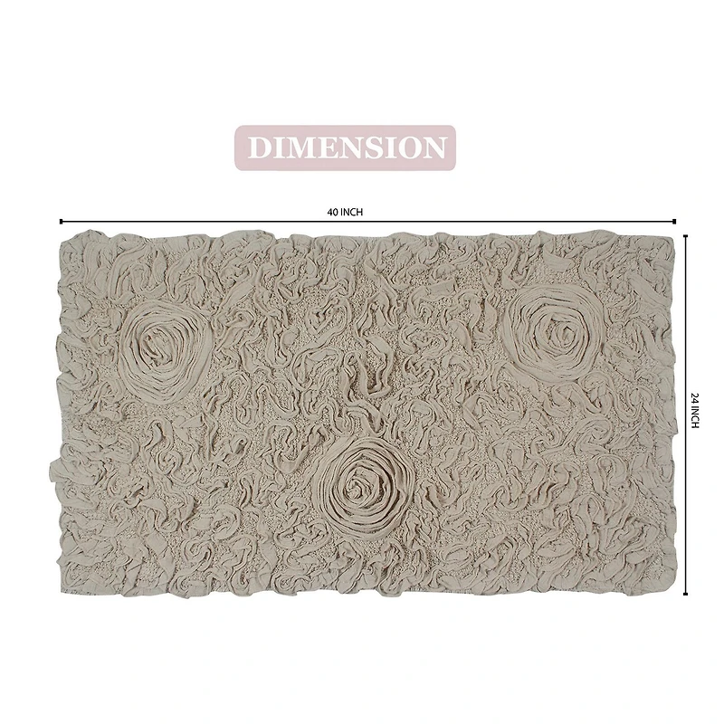 Home Weavers Inc Bellflower Quick Dry 24X40 Inch Bath Rug