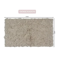 Home Weavers Inc Bellflower Quick Dry 24X40 Inch Bath Rug