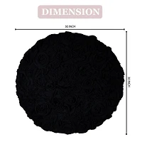 Home Weavers Inc Bellflower Inch Round Bath Rug
