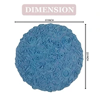 Home Weavers Inc Bellflower 22 Inch Round Bath Rug