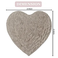 Home Weavers Inc Bellflower Heart Bath Rug