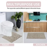 Home Weavers Inc Bellflower Heart Bath Rug