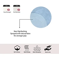 Home Weavers Inc Double Ruffle Quick Dry 21X34 Inch Bath Rug
