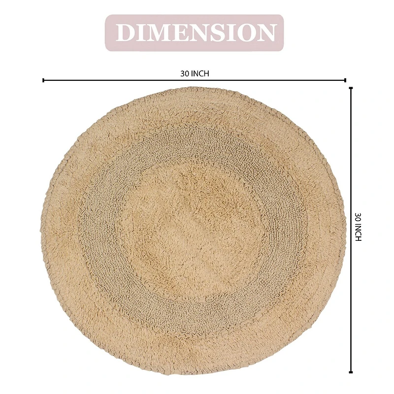 Home Weavers Inc Radiant 30 Inch Round Bath Rug