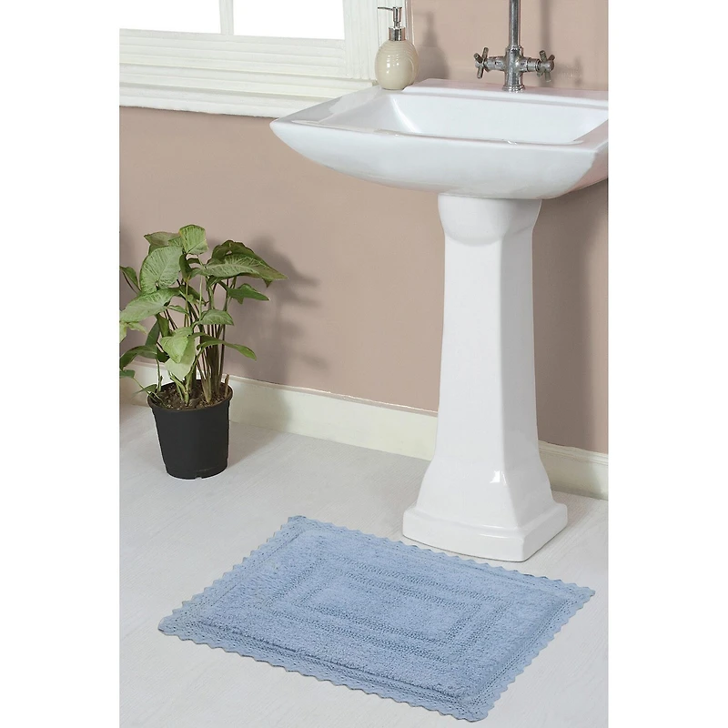 Home Weavers Inc Opulent Reversible 17X24 Inch Bath Rug