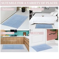 Home Weavers Inc Opulent Reversible 17X24 Inch Bath Rug