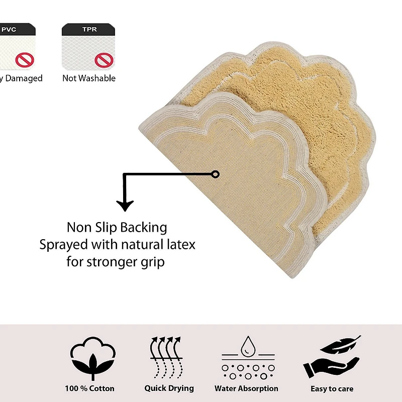 Home Weavers Inc Allure Quick Dry 20X20 Inch Bath Rug