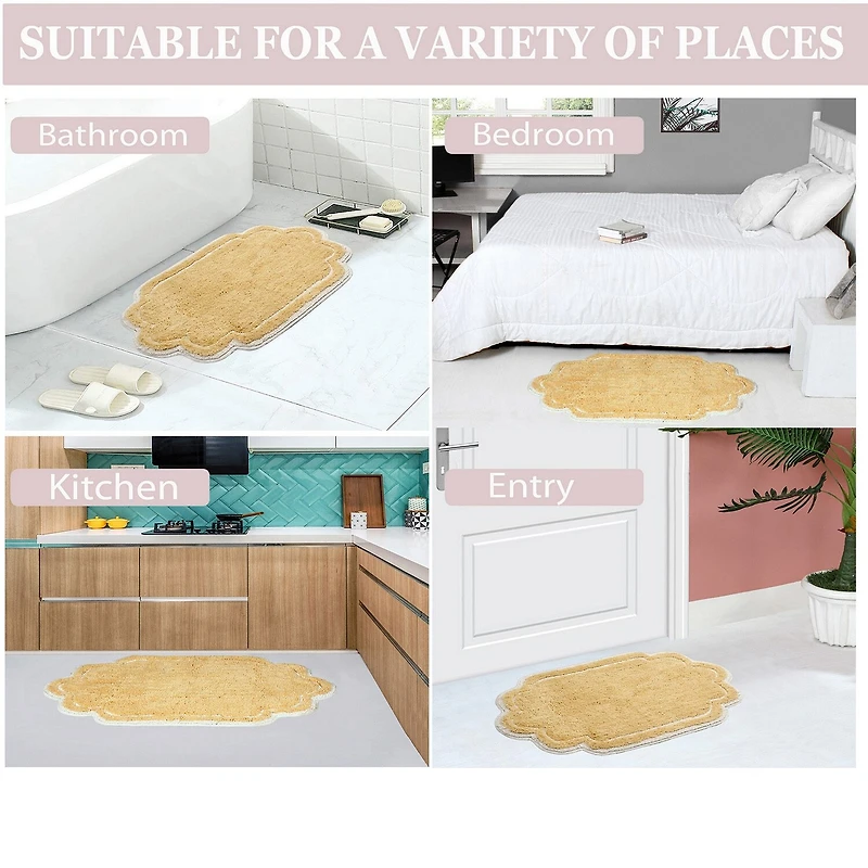 Home Weavers Inc Allure Quick Dry 20X20 Inch Bath Rug