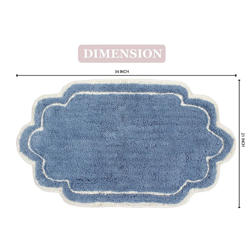 Home Weavers Inc Allure Quick Dry 21X34 Inch Bath Rug