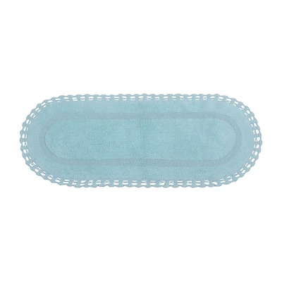 Home Weavers Inc Hampton Crochet Reversible 21X54 Inch Bath Rug