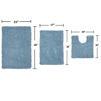 Home Weavers Inc Fantasia 3-pc. Quick Dry Bath Rug Set