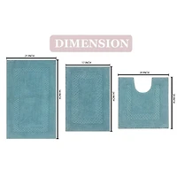 Home Weavers Inc Classy 3-pc. Quick Dry Bath Rug Set