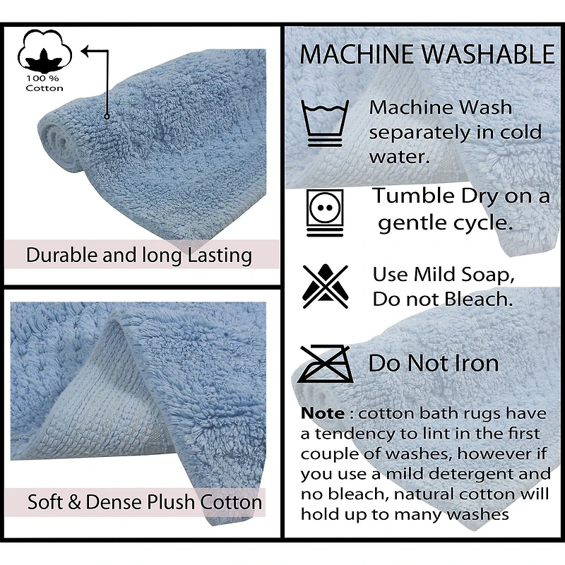 Home Weavers Inc Classy 3-pc. Quick Dry Bath Rug Set