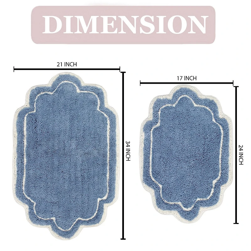 Home Weavers Inc Allure -pc. Quick Dry Bath Rug Set