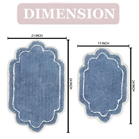 Home Weavers Inc Allure -pc. Quick Dry Bath Rug Set