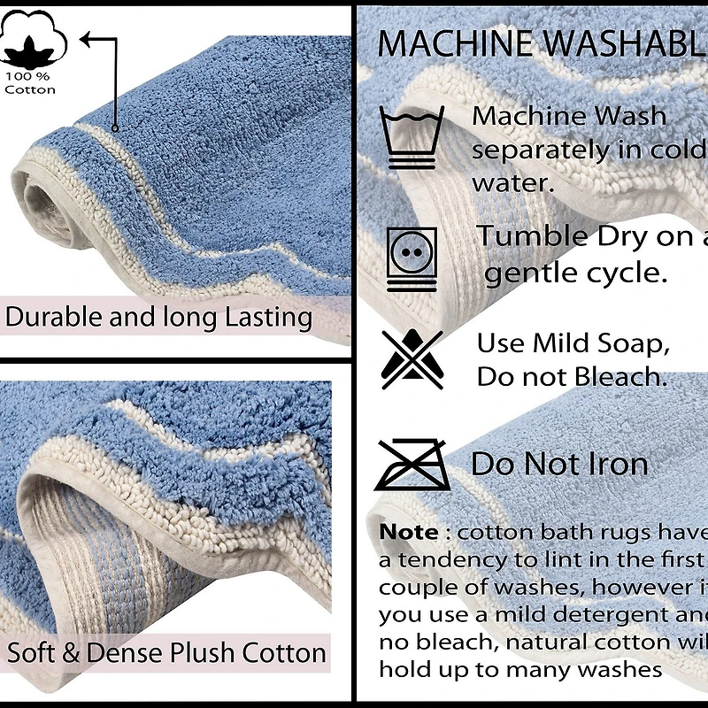 Home Weavers Inc Allure 3-pc. Quick Dry Bath Rug Set