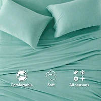 Intelligent Design Cotton Blend Jersey Knit Deep Pocket Sheet Set