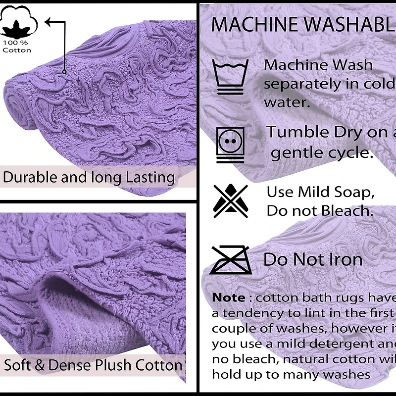 Home Weavers Inc Modesto Quick Dry 21X34 Inch Bath Rug