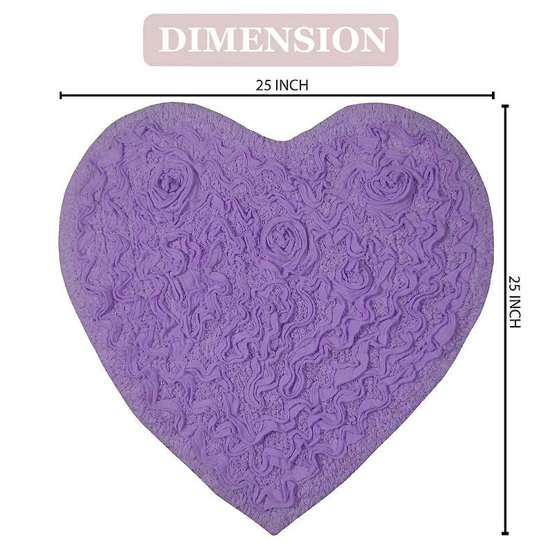 Home Weavers Inc Modesto Heart Bath Rug