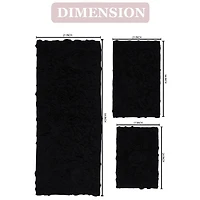 Home Weavers Inc Bellflower -pc. Quick Dry Bath Rug Set