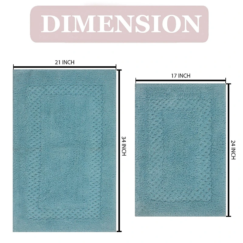 Home Weavers Inc Classy -pc. Quick Dry Bath Rug Set