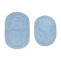 Home Weavers Inc Double Ruffle -pc. Quick Dry Bath Rug Set