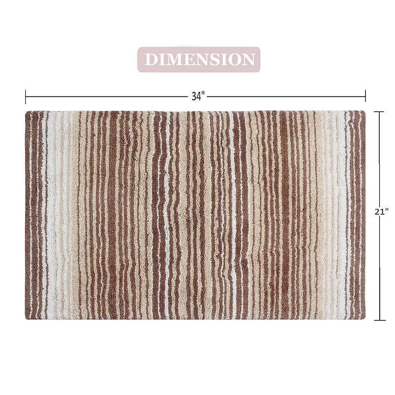 Home Weavers Inc Gradation Quick Dry 21X34 Inch Bath Rug