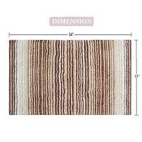 Home Weavers Inc Gradation Quick Dry 21X34 Inch Bath Rug
