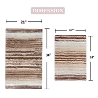 Home Weavers Inc Gradiation Quick Dry Bath Rug